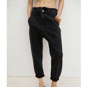 ZARA Baggy Paperbag Jeans